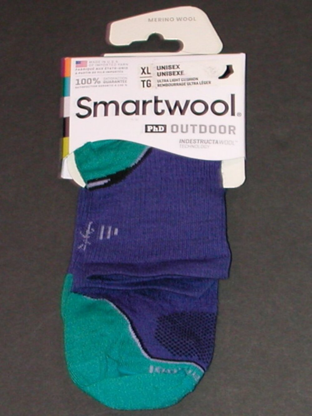 Smartwool PhD Outdoor Merino Wool Ultralight Mini Socks NWT Men's Size XL